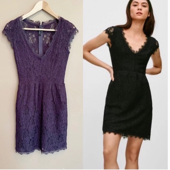 Aritzia Babaton Purple Lace Dress - XS - Picture 1 of 6